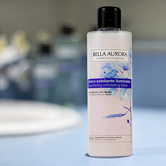 Tonico exfoliante iluminador bella aurora